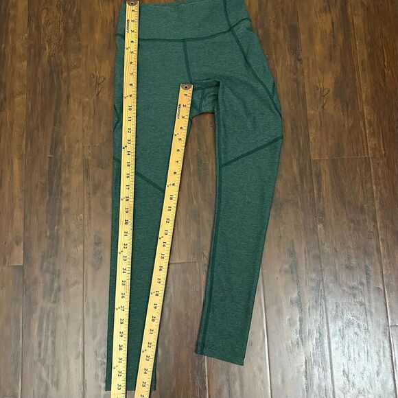 OUTDOOR VOICES Leggings Pine Green Mid Rise Yoga Gym Training - Picture 9 of 10